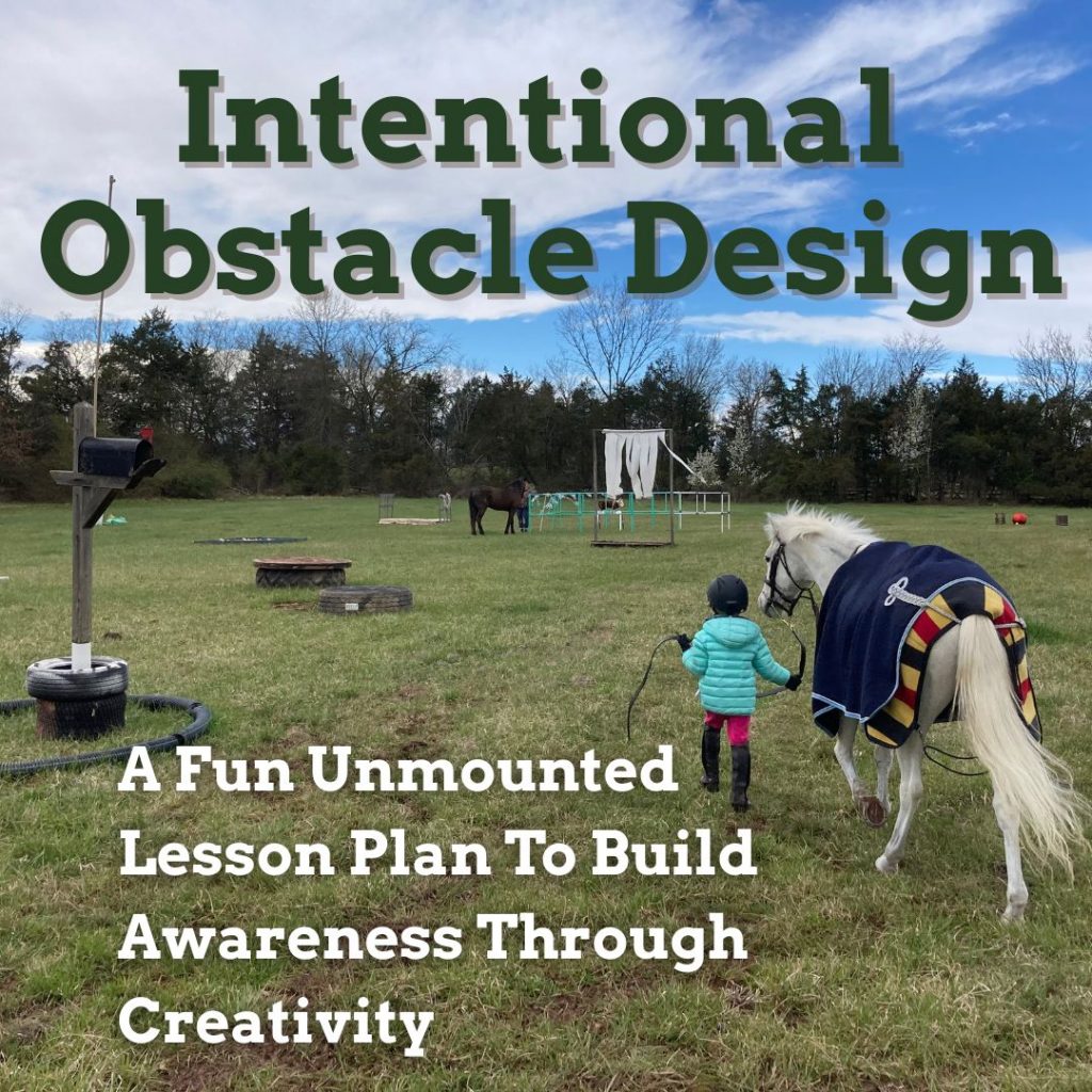 Free unmounted lesson plan obstacles horseback riding